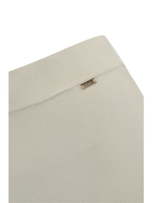 Gonna longuette in viscosa tecnica Panna FAY | NXW92504620 XAUB008